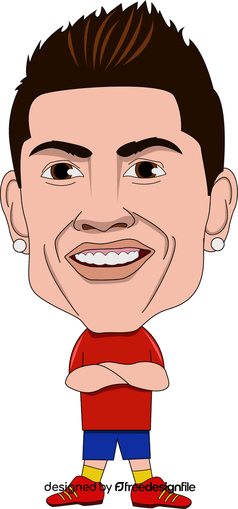 Cristiano Ronaldo cartoon clipart