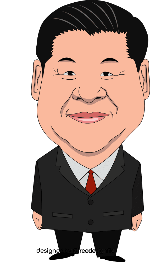 Xi Jinping cartoon clipart