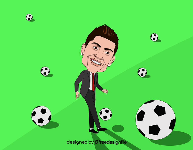 Cristiano Ronaldo Cartoon vector