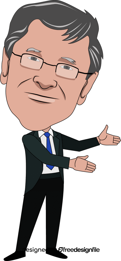 Bill Gates Cartoon clipart