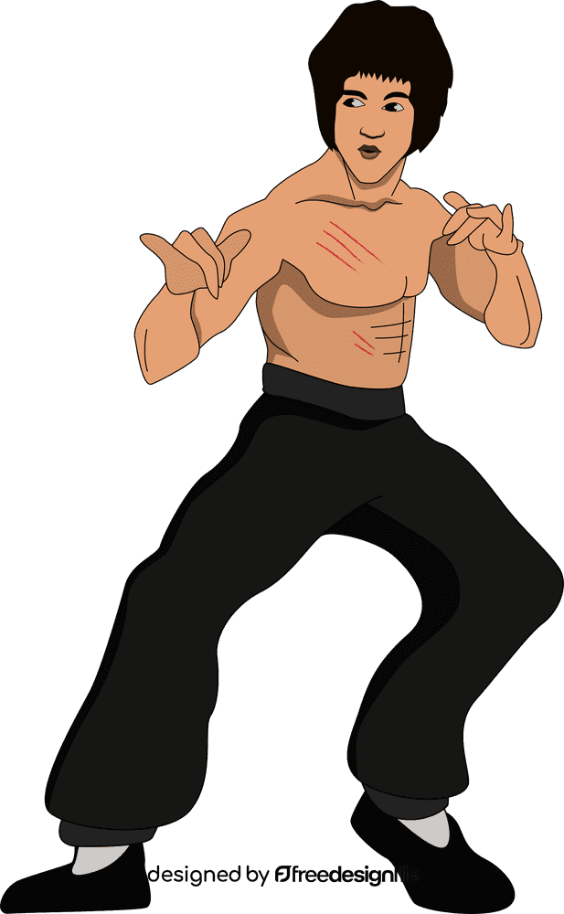 Bruce Lee clipart