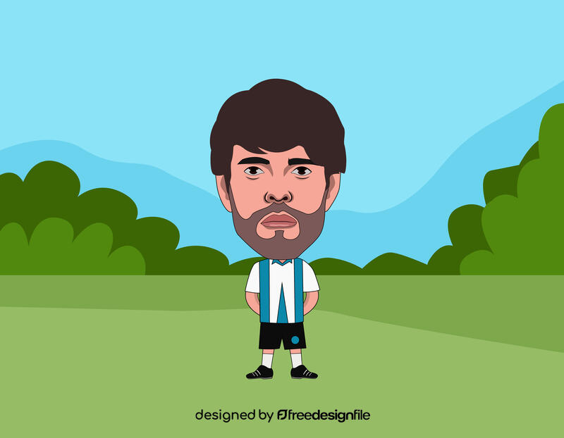 Kaka football player vector