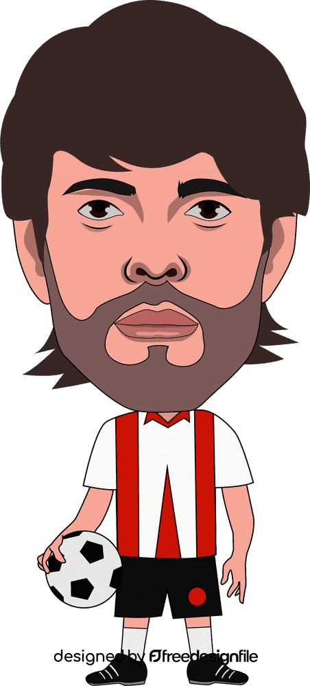 Kaka football player Cartoon clipart