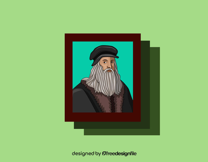 Leonardo da vinci vector