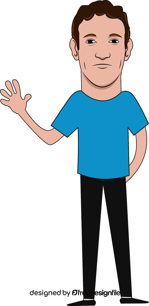 Mark Zuckerberg Cartoon clipart