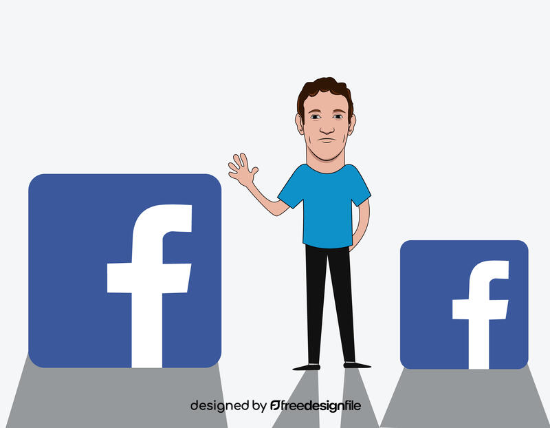 Mark Zuckerberg Cartoon vector