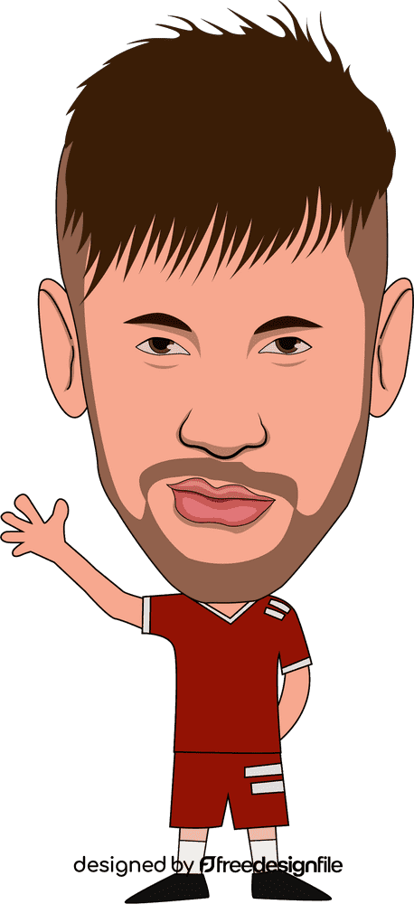 Neymar jr Cartoon clipart