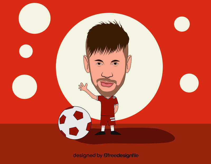 Neymar jr Cartoon vector