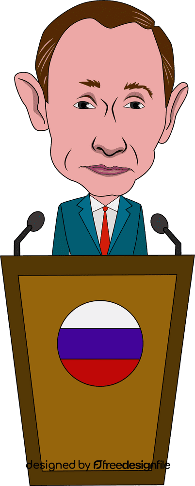 Vladimir putin Cartoon clipart