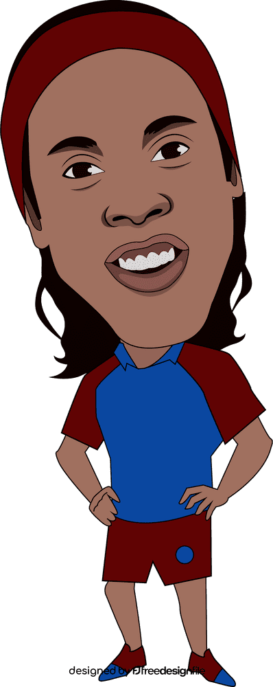 Ronaldinho Cartoon clipart