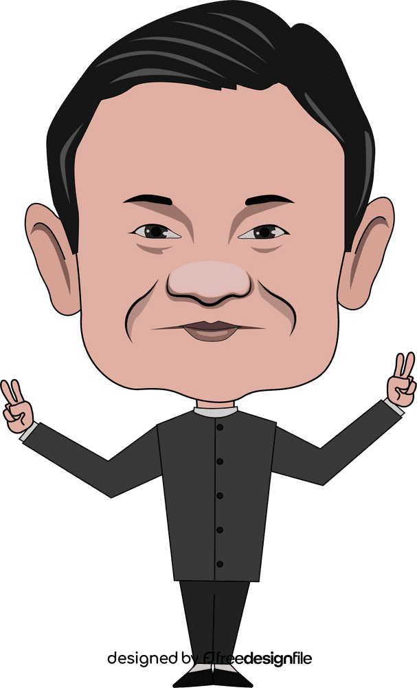 Jack Ma Cartoon clipart