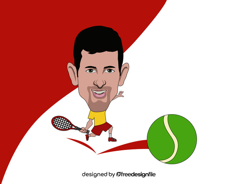 Novak Djokovic vector