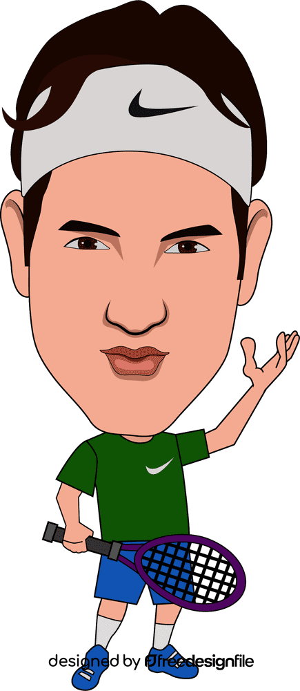 Roger Federer clipart