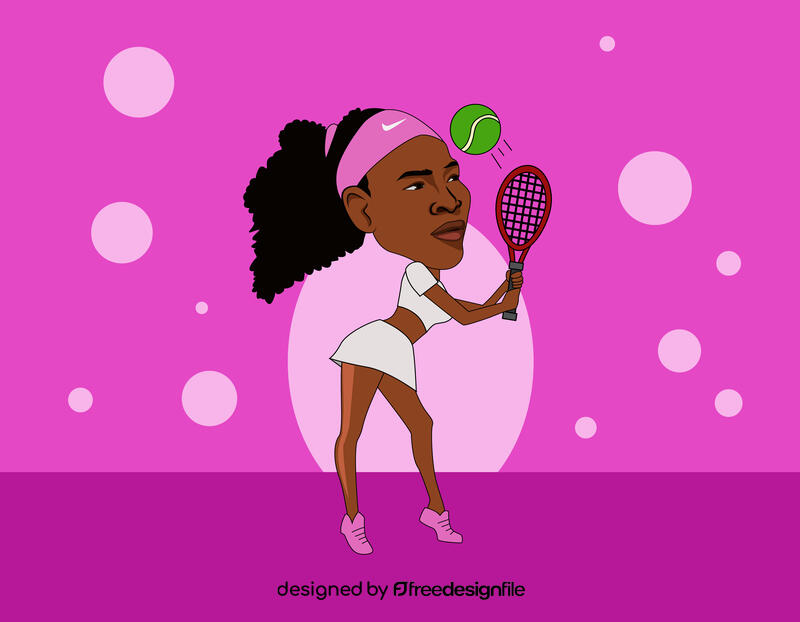 Serena Williams vector