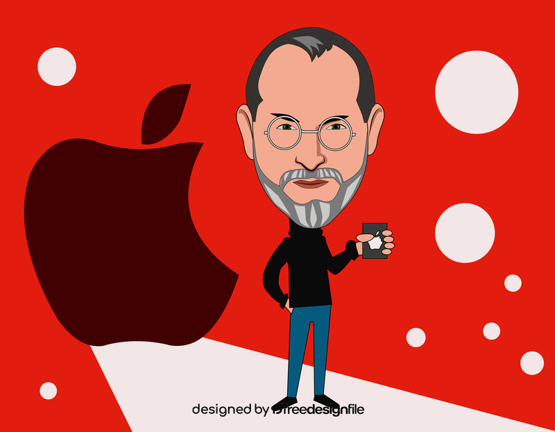 Steve Jobs Cartoon vector