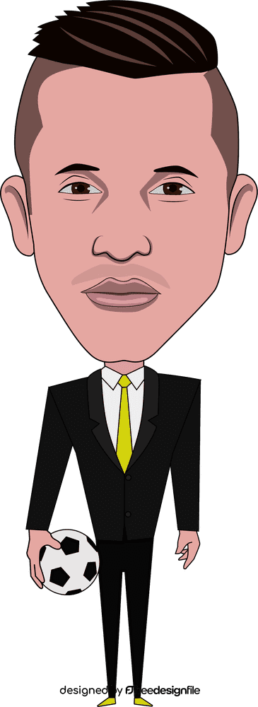 Alexis Sanchez Cartoon clipart