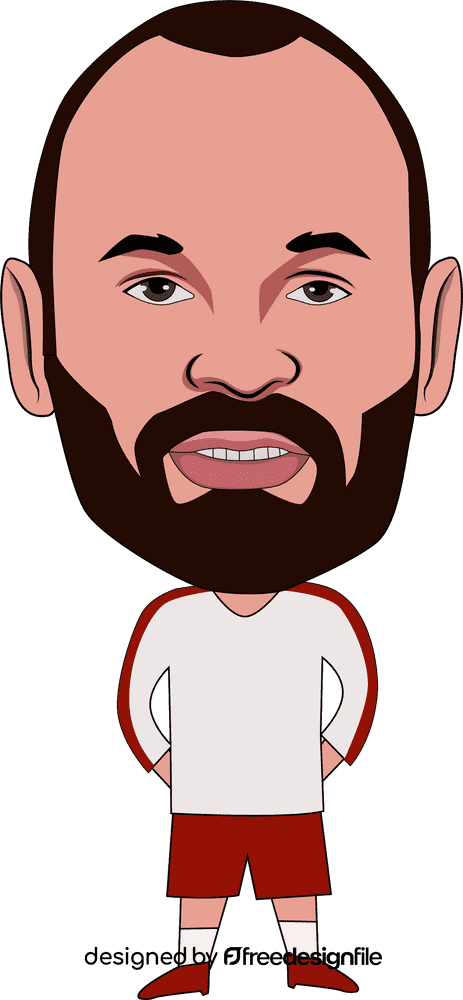 Andres Iniesta clipart