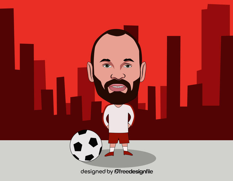 Andres Iniesta vector