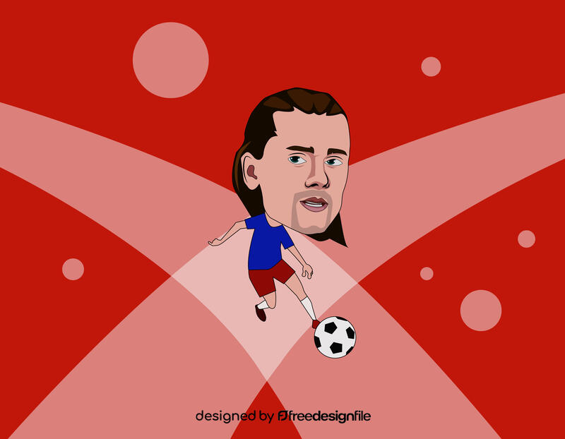 Antoine griezmann Cartoon vector