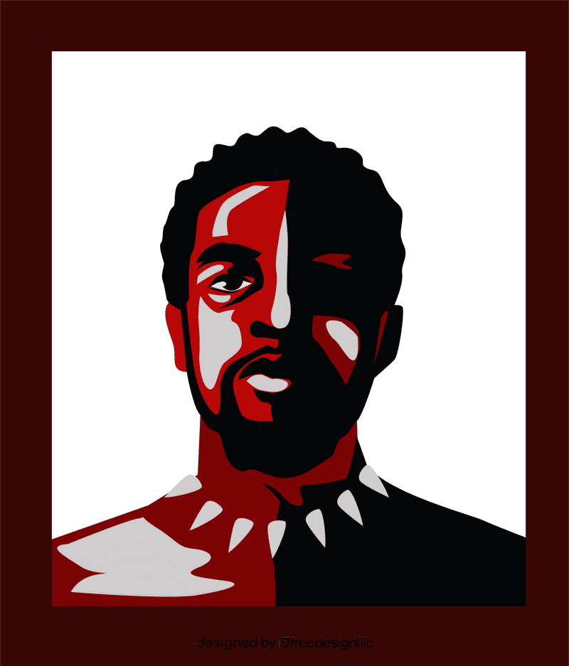 Chadwick Boseman art clipart