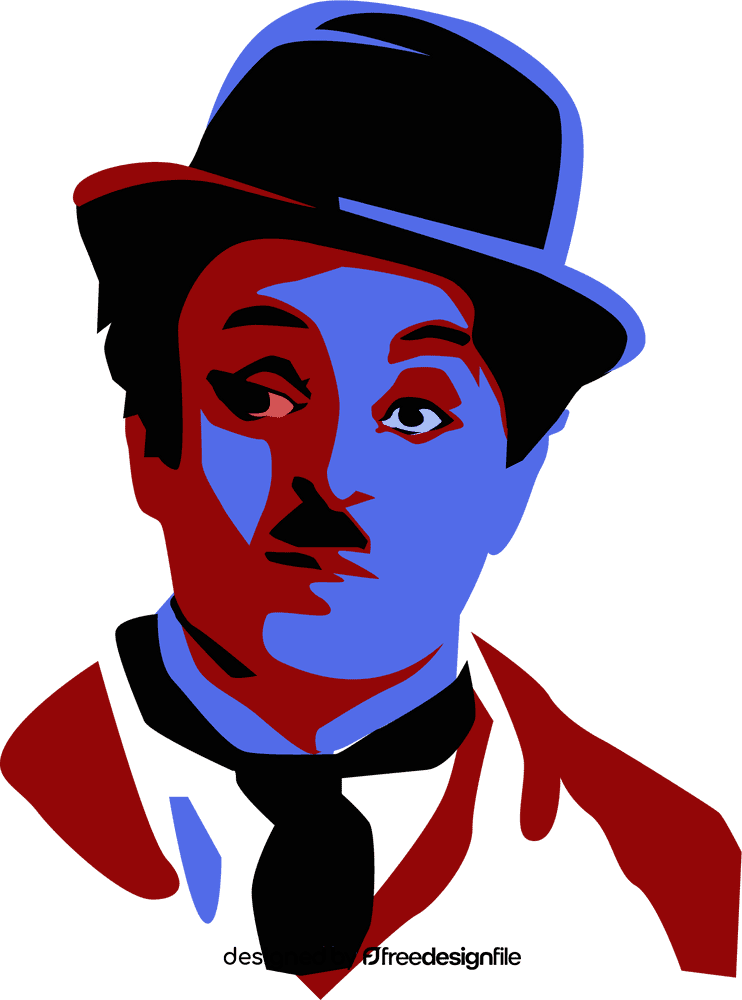 Charlie Chaplin art clipart