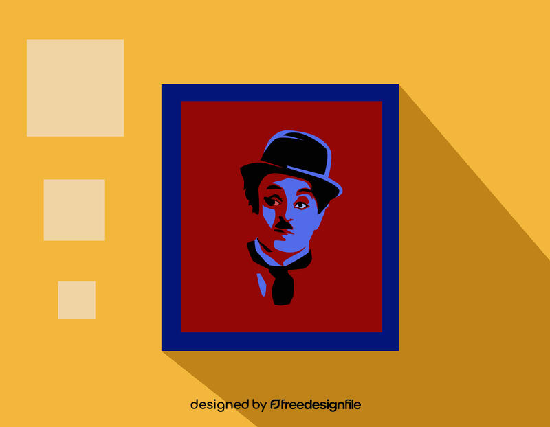 Charlie Chaplin art vector