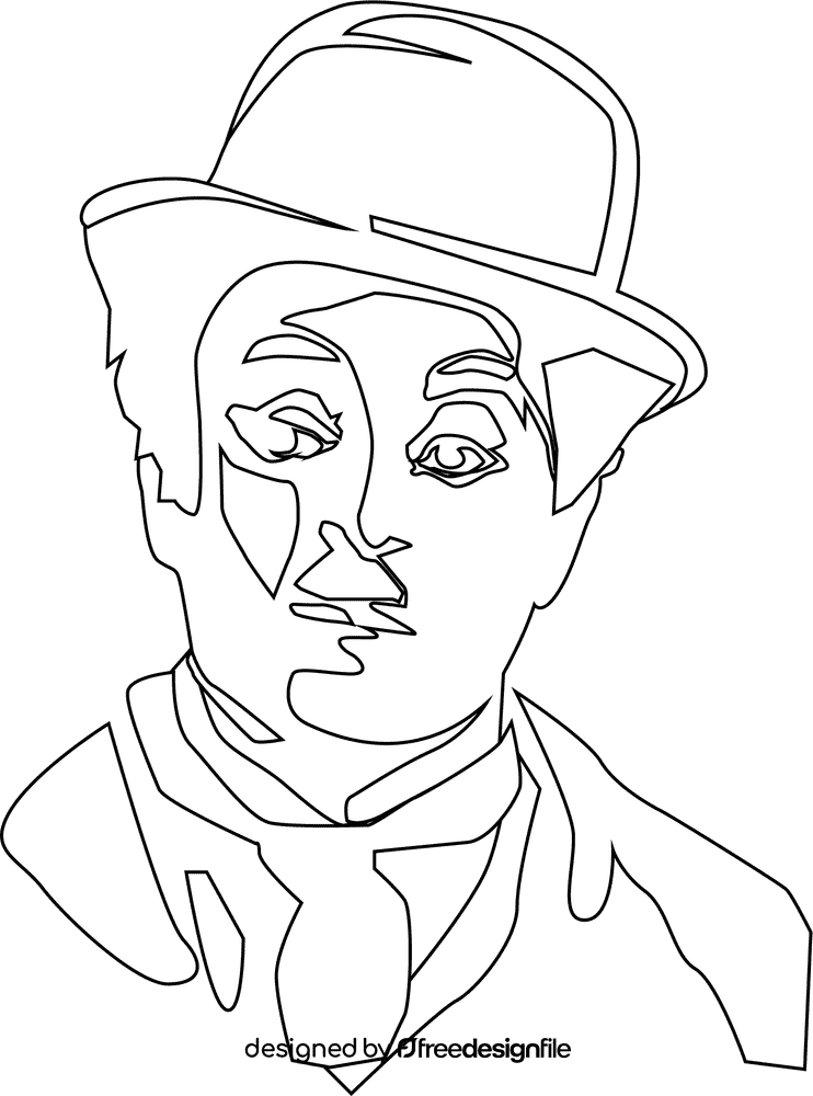 Charlie Chaplin art vector