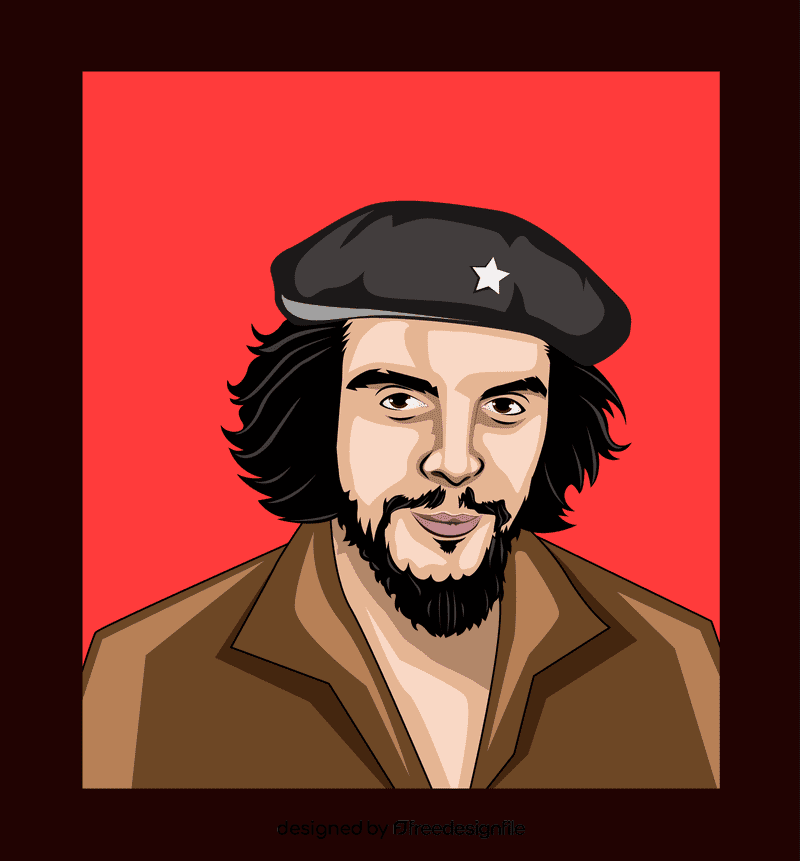 Che Guevara Portrait clipart