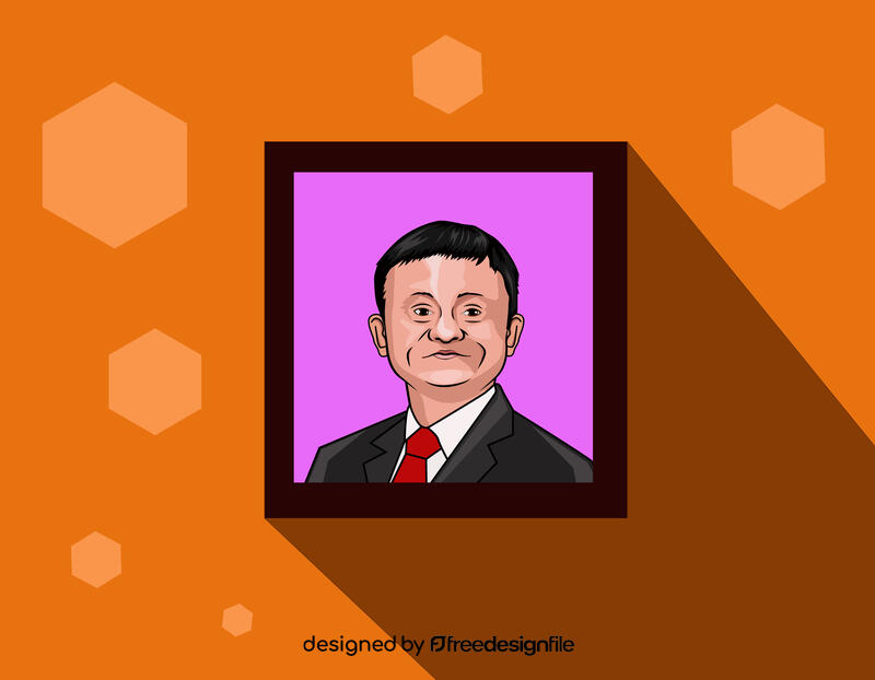 Jack Ma Portrait vector