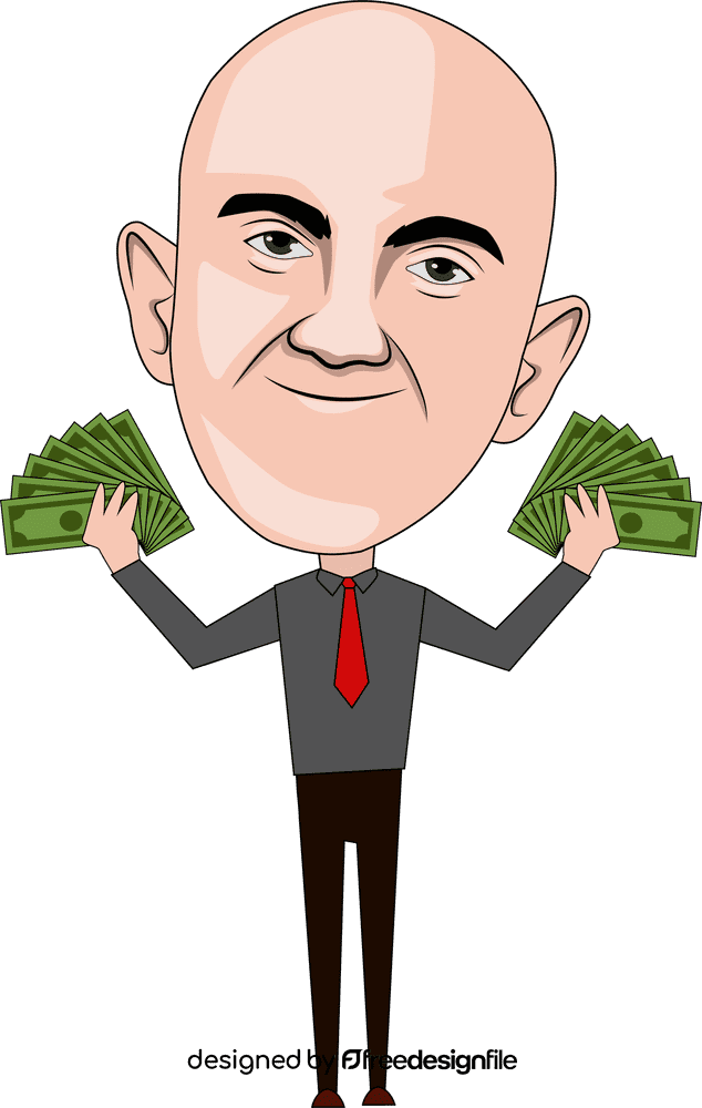 Jeff Bezos Cartoon clipart