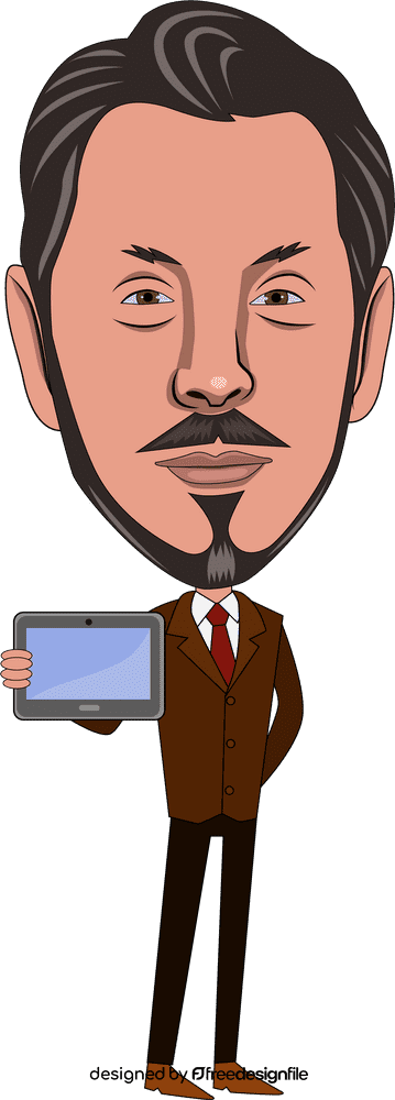 Larry Ellison Cartoon clipart