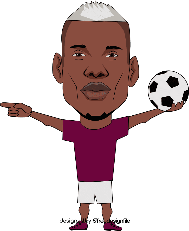 Paul Pogba Cartoon clipart