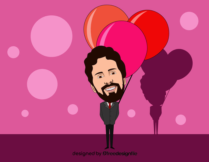 Sergey Brin Cartoon vector