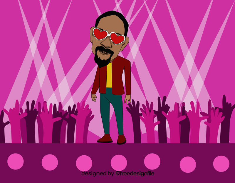 Snoop Dogg Cartoon vector