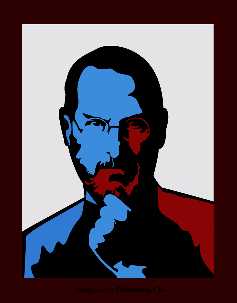 Steve Jobs art clipart