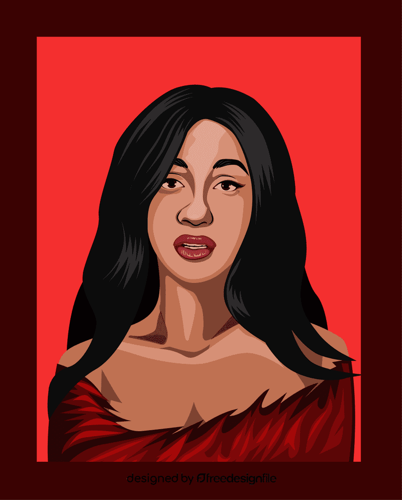 Cardi B clipart