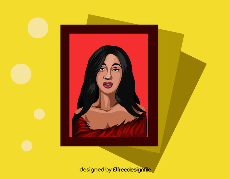 Cardi B vector