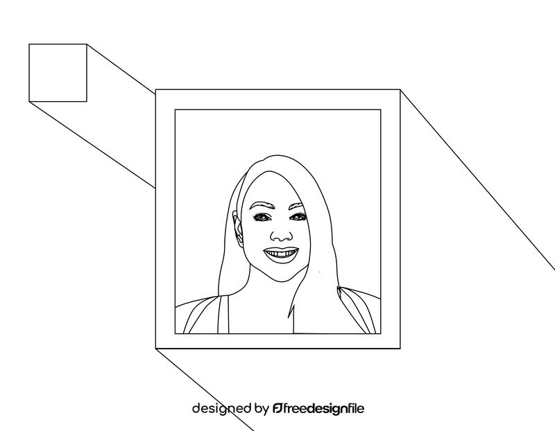 Mariah Carey black and white vector