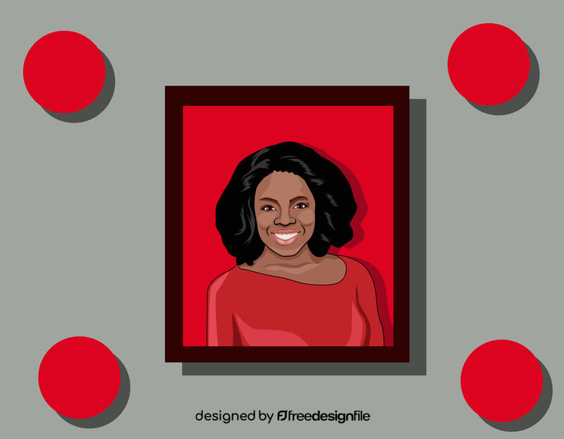 Oprah Winfrey vector