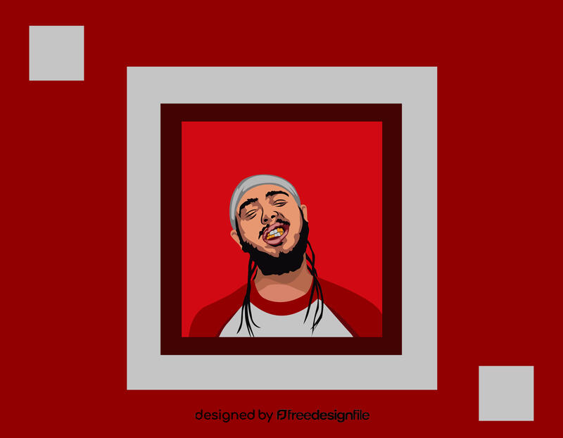 Post Malone vector