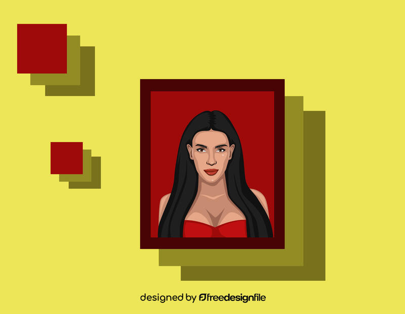 Kim Kardashian vector