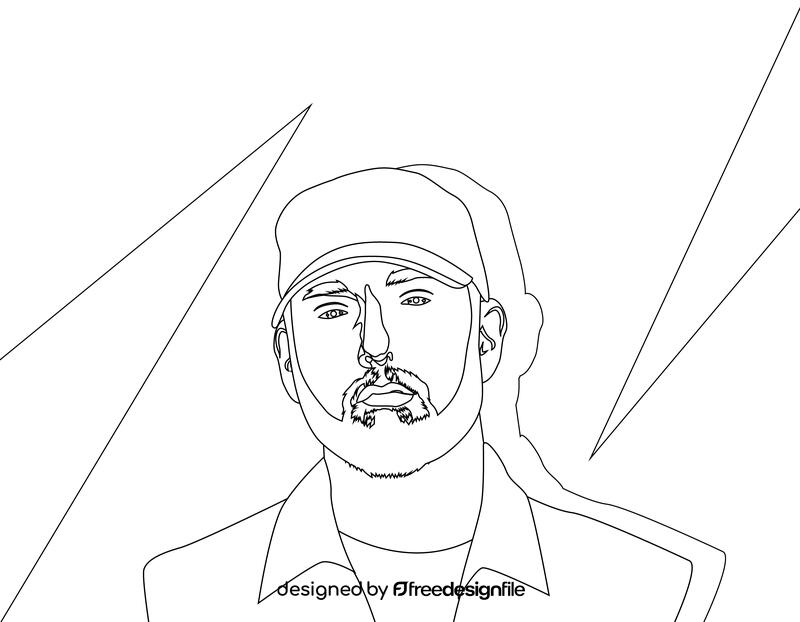 Eminem black and white vector