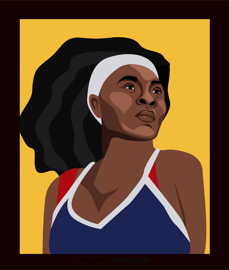 Serena Williams clipart