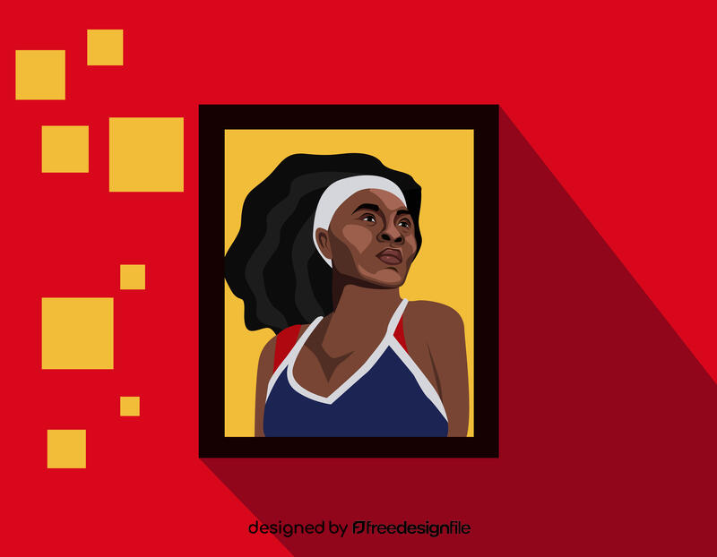 Serena Williams vector