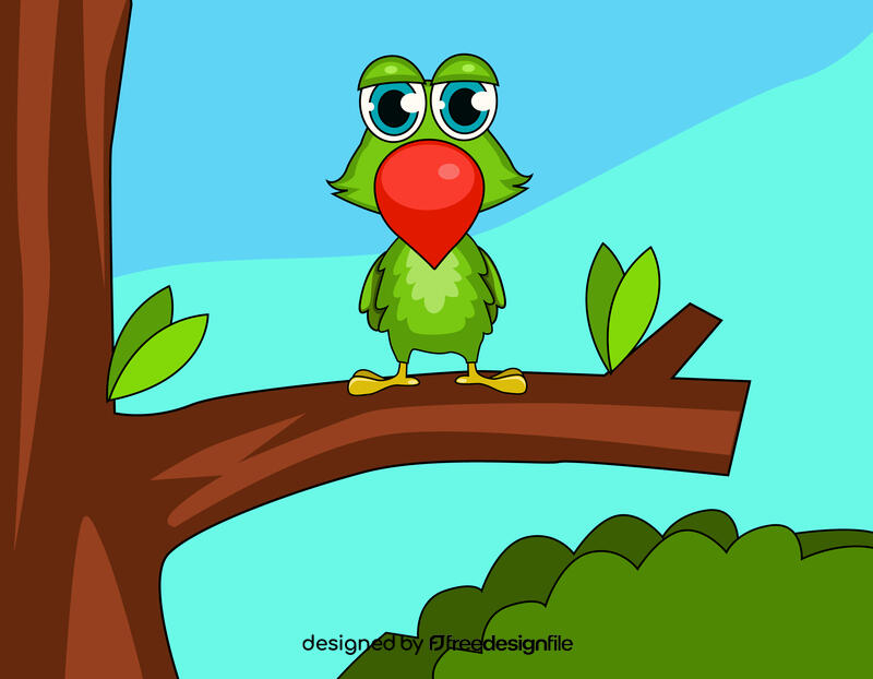 Cute Parrot vector