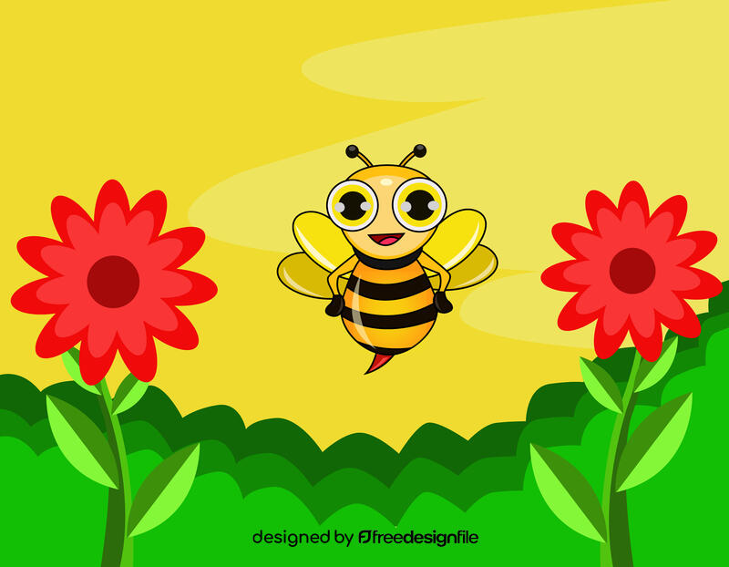 Cute Bee vector