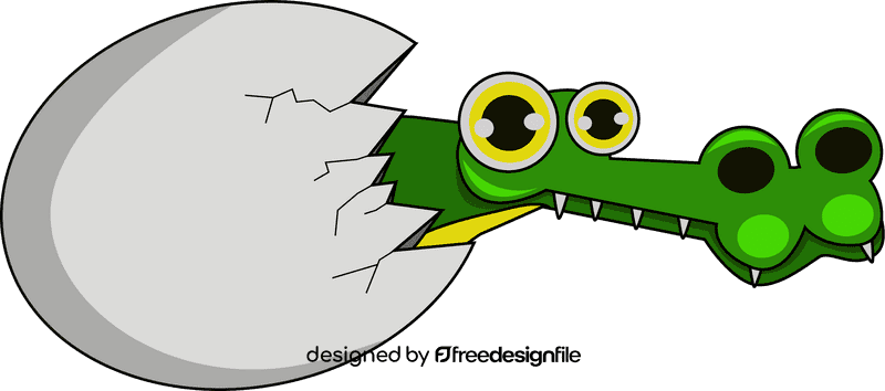 Cute Crocodile clipart