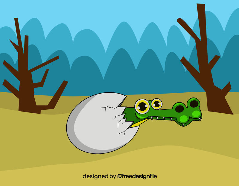 Cute Crocodile vector