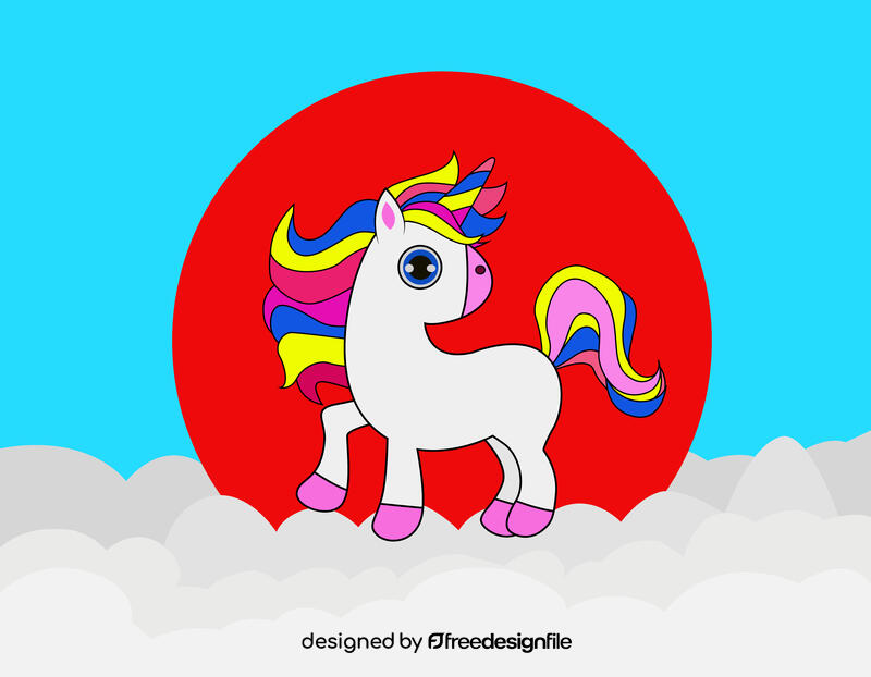 Cute Unicorn vector