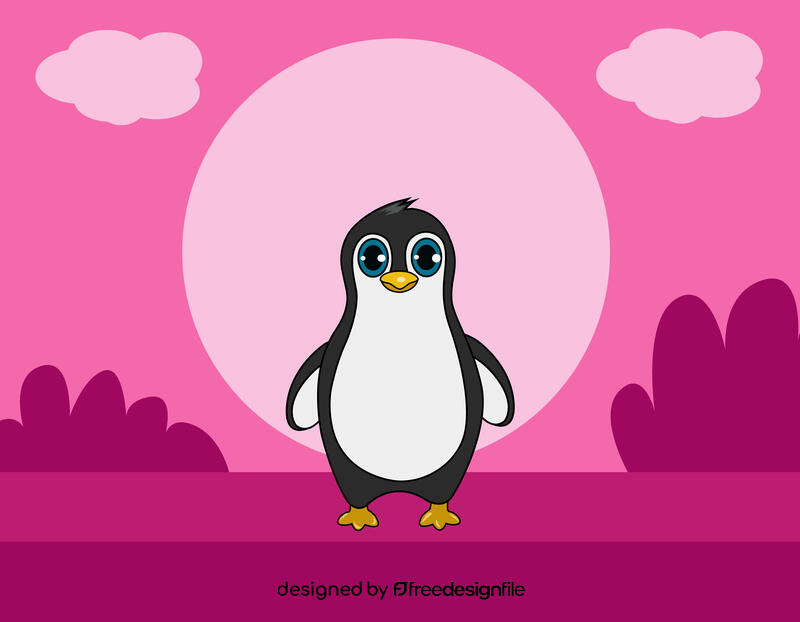 Cute Penguin vector